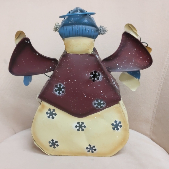 Home interiors - metal snowman candle holder - Picture 3 of 6
